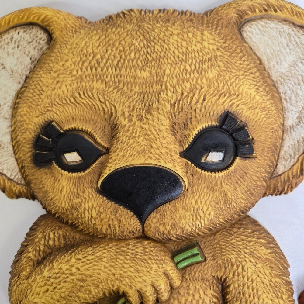 Dart Inc Koala Plastic Plaque Wall Hanging, MCM, Made in USA, 7539 Vtg 1978 - Picture 2 of 8